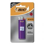 Caixa com 50 unidades do Isqueiro Bic Maxi SM em cores sortidas.