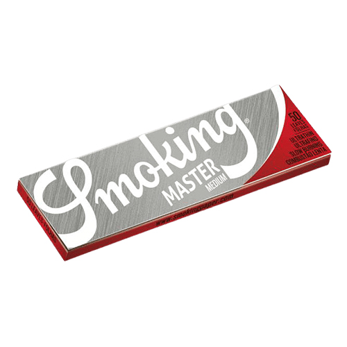 10364-PAPEL-SMOKING-PEQUENO-MASTER-PRATA Papel de Seda Smoking Master Prata 1-1/4 - Imagem 1