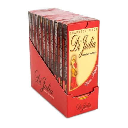 Embalagem fechada da Cigarrilha Finos Di Júlia contendo 10 unidades