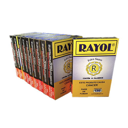 13382-CIGARRO-DE-PALHA-RAYOL-PACOTE-COM-10 Embalagem do Palheiro Rayol Pacote c/10 Maços, cigarro de palha de sabor tradicional.