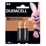 Pilha Duracell Pequena AA Cartela c/2