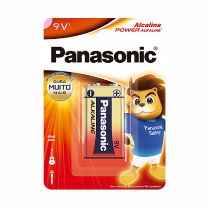 Bateria Panasonic Alcalina 9v