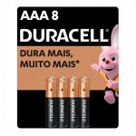 Pilha Duracell Palito AAA Cartela c/8