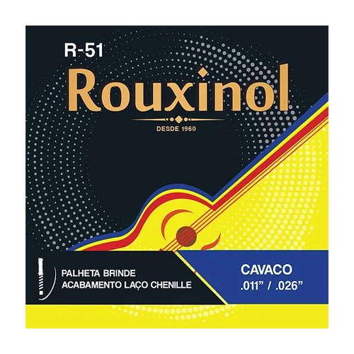 10389-ENCORDOAMENTO-ROUXINOL-CAVAQUINHO-ACO-N51 Encordoamento Rouxinol Cavaquinho Aço