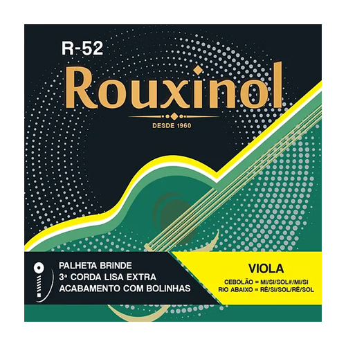 10390-ENCORDOAMENTO-ROUXINOL-VIOLA-ACO-N52 Encordoamento Rouxinol Viola Aço