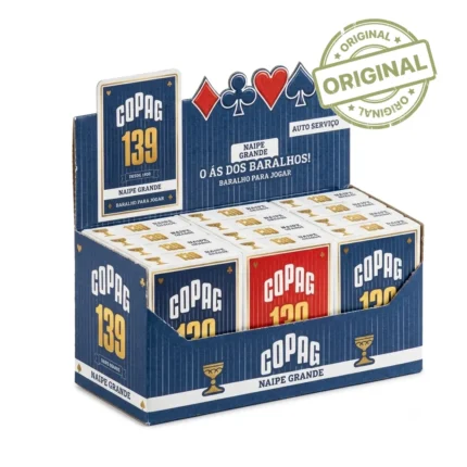 Baralho Copag 139 Naipe Grande Original Display com 12