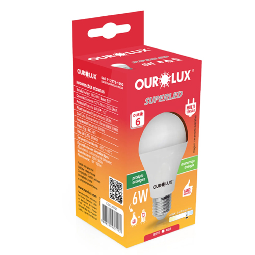 13181-LAMPADA-OUROLUX-6W-6500K-2 Lâmpada Ourolux Led 6w