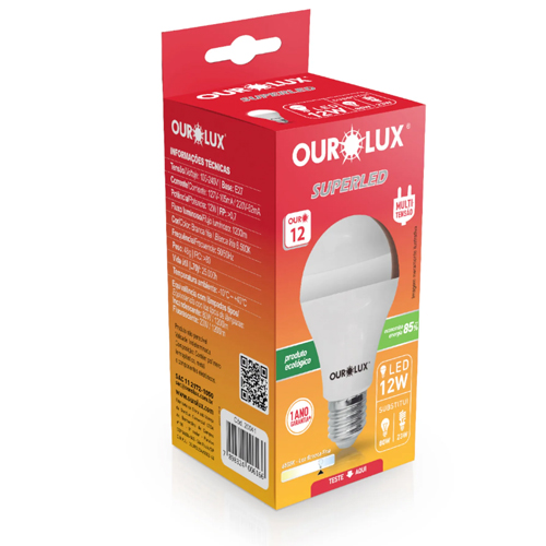 13205-LAMPADA-OUROLUX-12W-6500K-2 Lâmpada Ourolux Led 12w