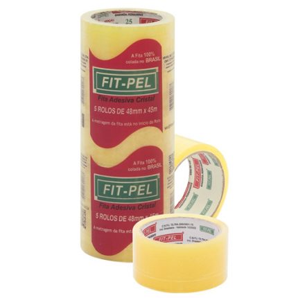Fita para Embalagem Fit-Pel Cristal 48mm X 45m