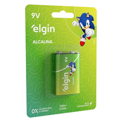 Bateria Elgin Alcalina 9v