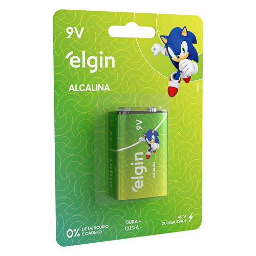 11101-BATERIA-ELGIN-ALCALINA-9V Bateria Elgin Alcalina 9v