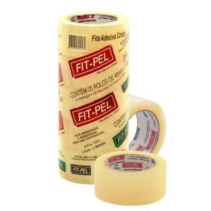 Fita para Embalagem Fit-Pel Cristal 48mm X 100m