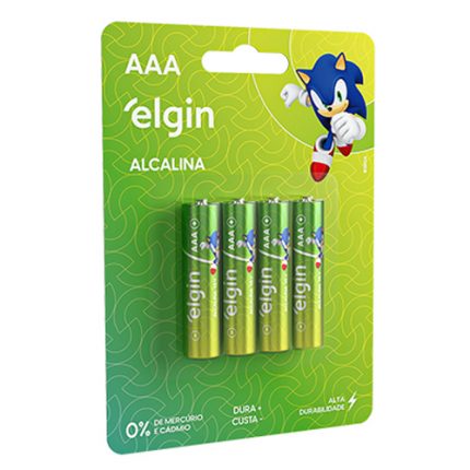 Pilha Elgin Alcalina Palito AAA
