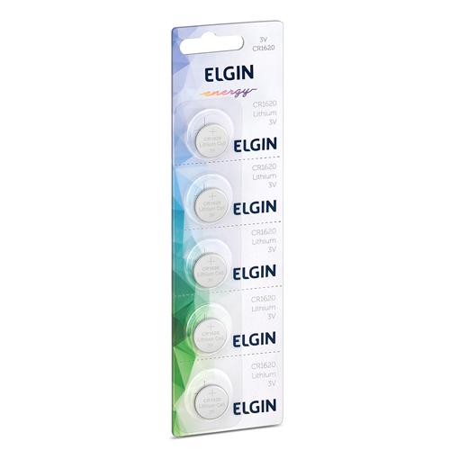 13401-BATERIA-ELGIN-CR-1620-CARTELA-COM-5 Bateria Elgin CR 1620