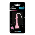 Vela de Aniversário Rosa Número 1