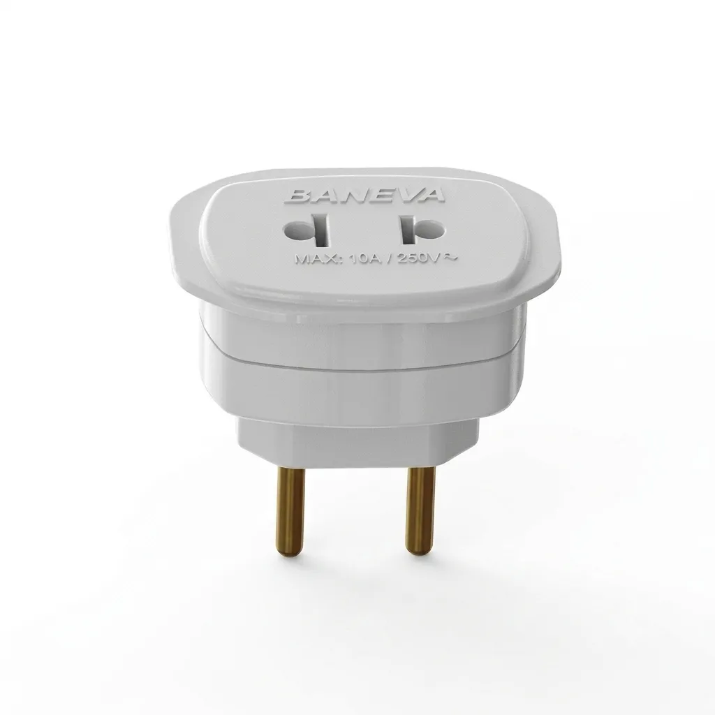 12001-ADAPTADOR-DANEVA-REV-2P-RD10A-UNIDADE Adaptador Universal 2P 10A/250V - Imagem 1