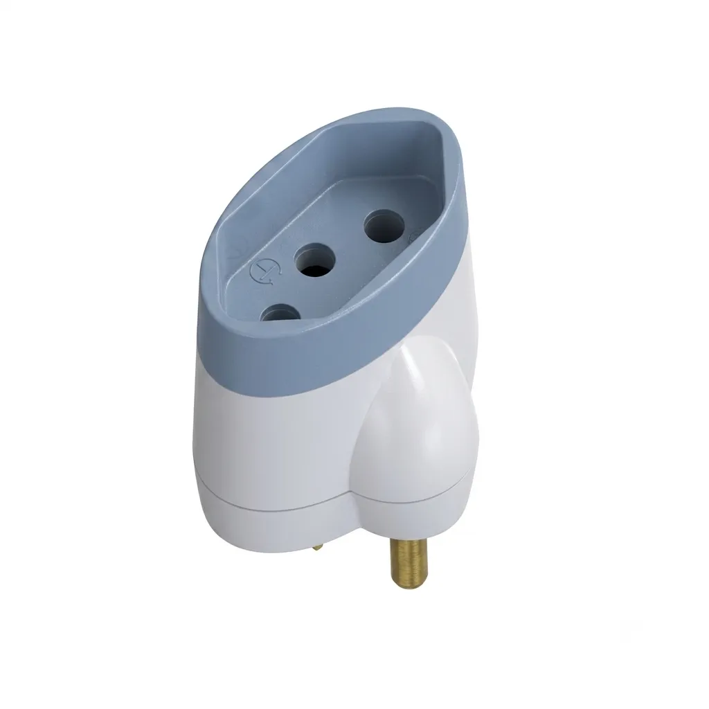 12003-ADAPTADOR-DANEVA-REV-2P-T-15A-UNIDADE Adaptador Reverso 2P+T 10A/250V - Imagem 1