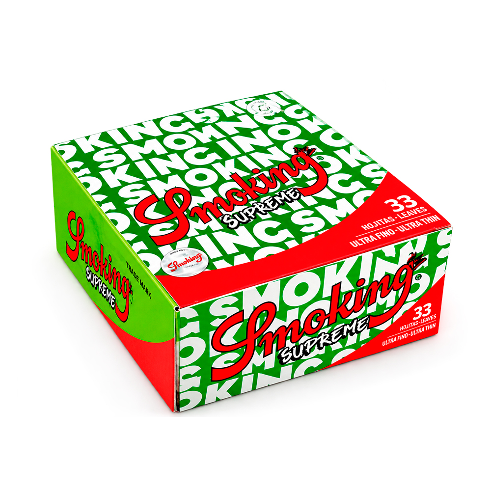 13464-PAPEL-SMOKING-KING-SIZE-SUPREME-DISPLAY Papel de Seda Smoking King Size Supreme Display com 50 - Imagem 1