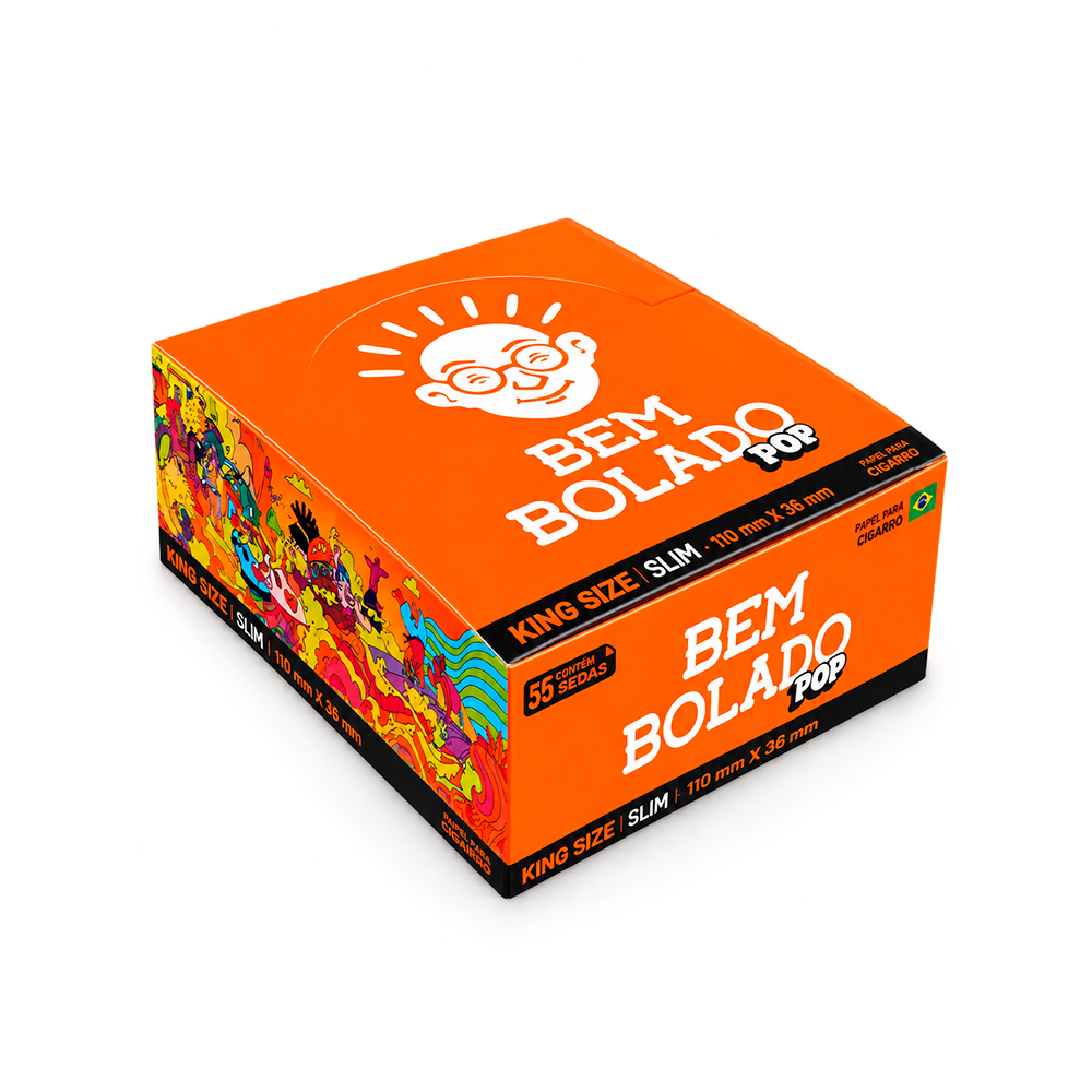 13555-PAPEL-BEM-BOLADO-KING-SIZE-SLIM-POP-DISPLAY Papel de Seda Bem Bolado King Size Slim Pop Display c/50 - Imagem 1