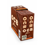 Papel de Seda OCB King Size Brown: natural, sem cloro e de queima lenta Display com 50 - Imagem 2